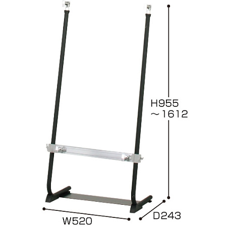 省スペース傾斜パネルスタンド 寸法図