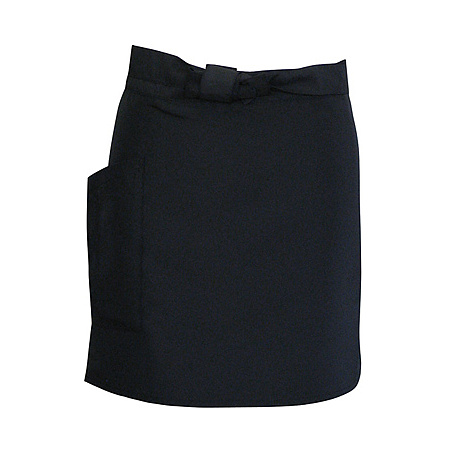 サロンエプロン (ショート) (4513) ブラック