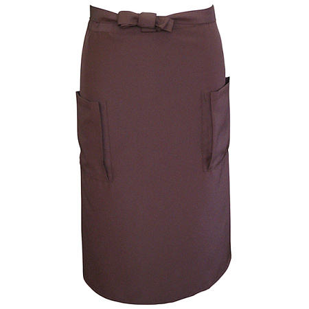 サロンエプロン (ミドル) (8676) チョコレート