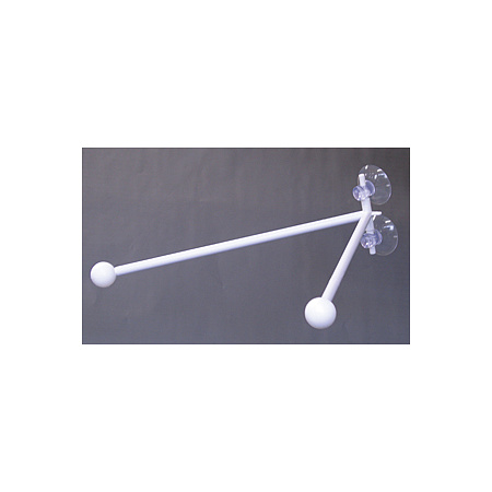 Rフラッグ専用ポール (879) ダブルフラッグ 丸パイプ25.5cm白