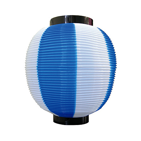 【九寸丸】ストライプカラーポリちょうちん (8879) 青白