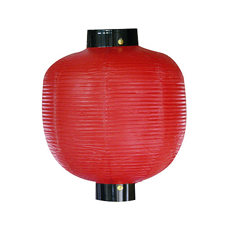 【尺五丸】無地ちょうちん (9057) 赤