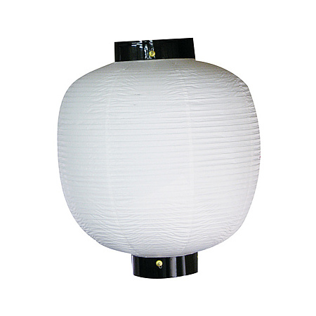 【尺八丸】無地ちょうちん (9060) 白