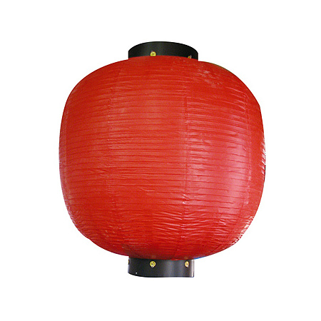 【三尺丸】無地ちょうちん (9063) 赤 ※個人宅納品不可商品