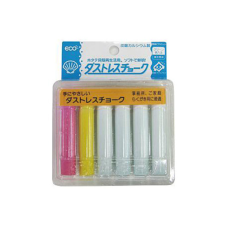 ダストレスチョーク 3色 6本入 (6634)