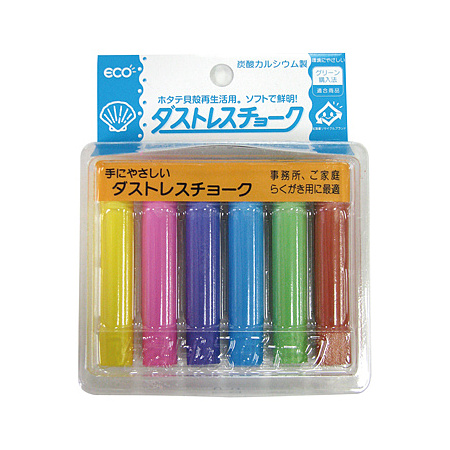ダストレスチョーク 6色 6本入 (6635)