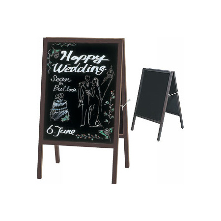 A型両面ブラックボードGX-77ダークブラウン