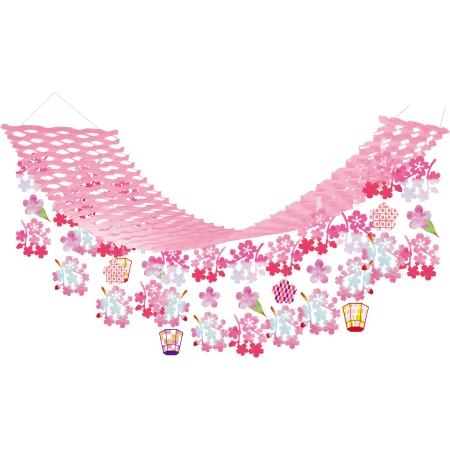 【2026年春】モダンニューしだれ桜プリーツハンガー (No181-15)