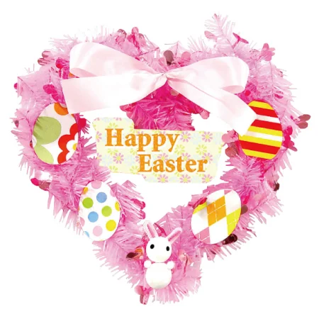 【2026年春】イースターハートリース (No181-8)