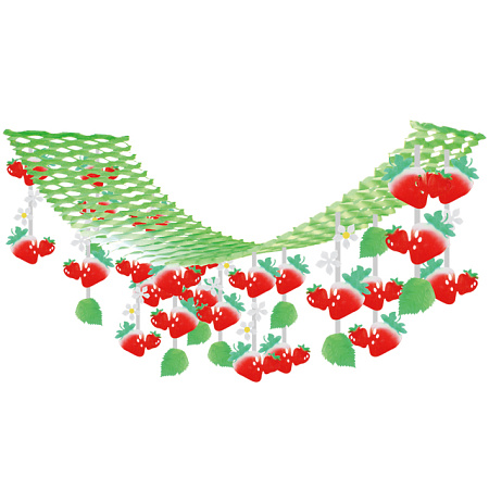 【2025年春商品】いちごプリーツハンガー (No177-17_08)