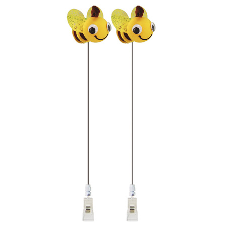 【2025年春商品】スマイルみつばちクリップ2本セット (No177-20_09)