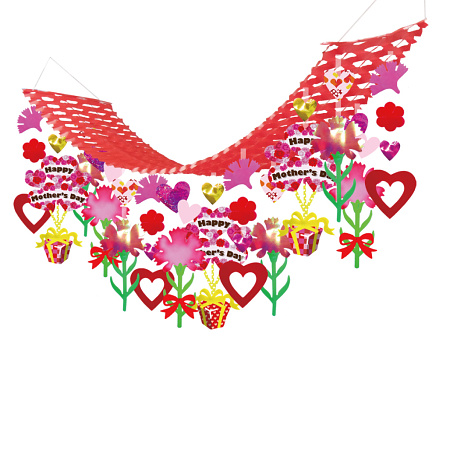 【2025年春商品】母の日バルーン  プリーツハンガー (No177-24_02)