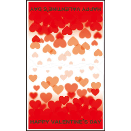 【2026年春】ウィンドウステッカー ハート 縦長タイプ (No181-6)