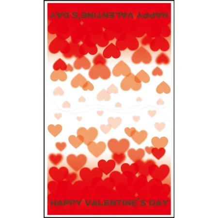 【2026年春】ウィンドウステッカー ハート 縦長タイプ (No181-6)