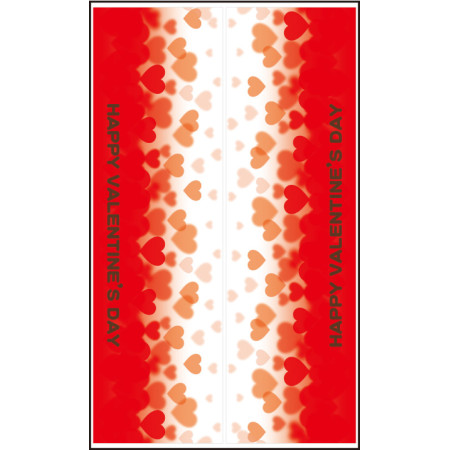 【2026年春】ウィンドウステッカー ハート 横長タイプ (No181-6)