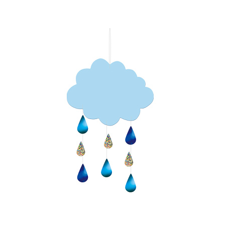 【2025年夏】雨雲ドロップオーナメント (No178-24_04)