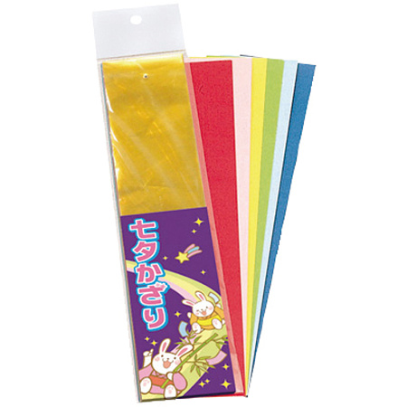 【2025年夏】短冊100枚セット穴あき (No178-16_01)