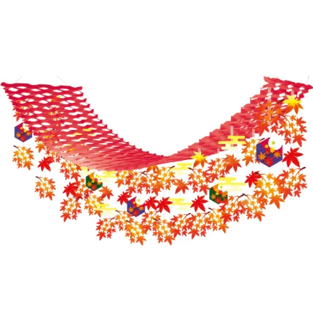 【2025年秋商品】イロハ紅葉プリーツハンガー(No179-2003)