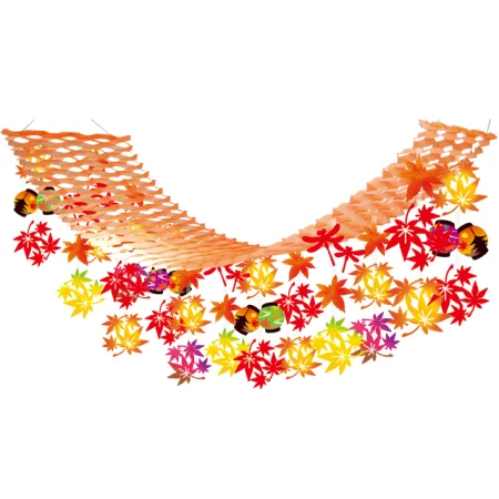 【2025年秋商品】モミジ提灯プリーツハンガー(No179-2002)