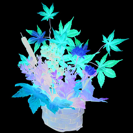 【2025年秋商品】紅葉盛カゴアレンジ レッド(No179-1701)