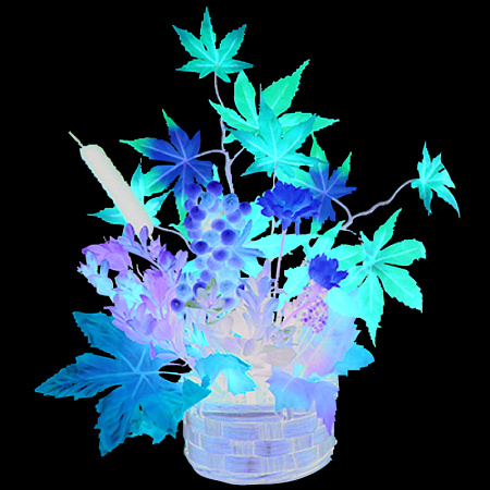 【2025年秋商品】紅葉盛カゴアレンジ オレンジ(No179-1702)