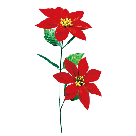【2024年商品】ベルベットポインセチアスプレイ×2R (No.043001)