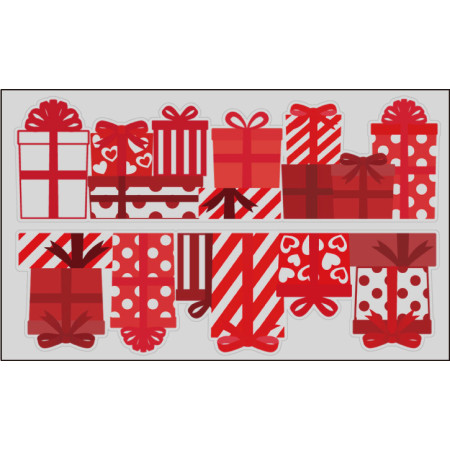 【2026年春】ウィンドウステッカー レッドボックス (クリア) (No181-6)