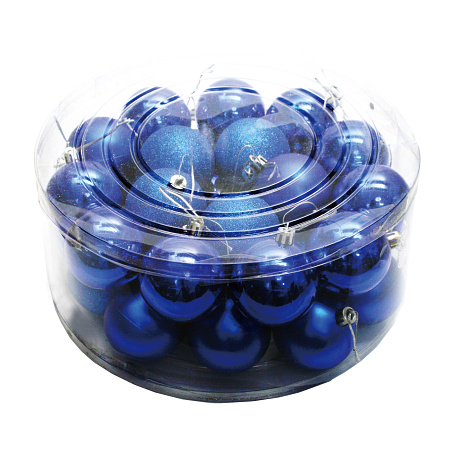 【2024年商品】オーナメントメタリックボール60mm32個入BL (No.043905)