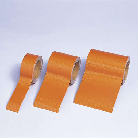 高輝度反射テープ 無地オレンジ 10m巻 幅:45mm幅 (374-80)
