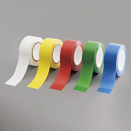 ローコスト屋内床貼テープ (セパ無) 50mm幅×33m巻 カラー:白 (863-381A)