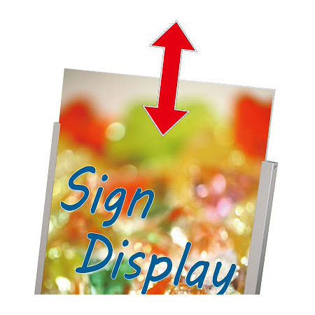 ■ポスターの交換は上部から行います。