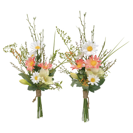 光触媒 人工観葉植物 造花 仏花リリー2個セット (高さ45cm)