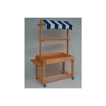 ナチュラルBOXワゴン　サイドテーブル付