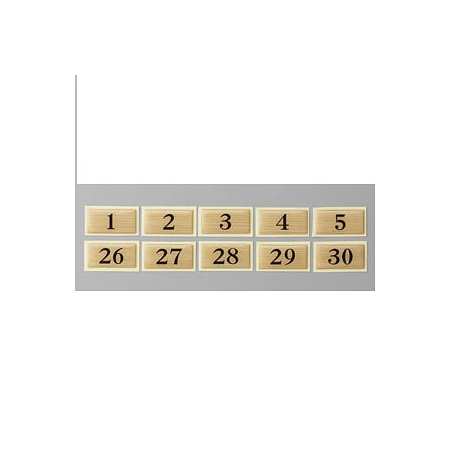 テーブルナンバー 和風タイプ BJ25 チークー No.1