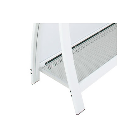 ■パンチングネット付き。ウエイト等を置くことができます。