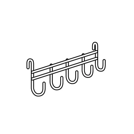 HF-51 5連フック 黒