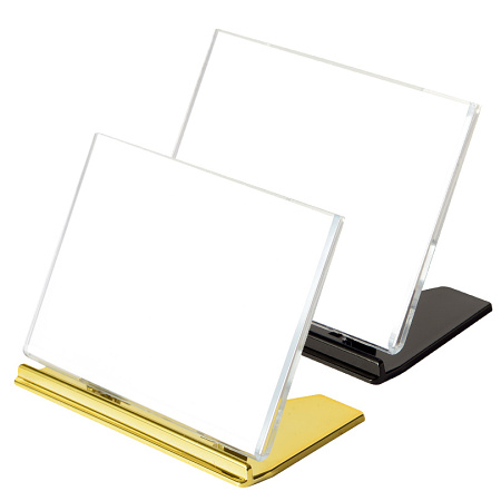 U型カード立 UC-1 黒　中紙無地