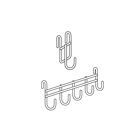 SF-13 ステンレス 1連フック(1P2ケ入)