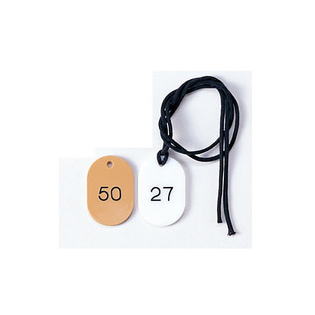 クローク札紐付 CP-3S 1～50 青