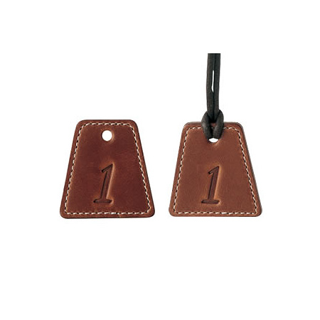 本革クローク札 紐付 CP-71A 1～50 黒