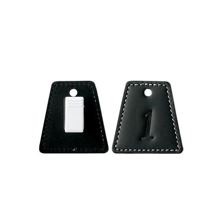 本革クローク札 クリップ CP-72A 1～50 黒