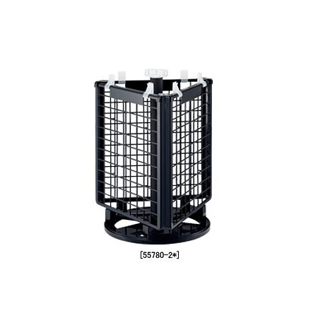 樹脂製卓上回転ネットディスプレイ 白