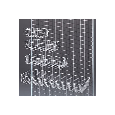 ネット用網カゴ 白 W270×D200×H100