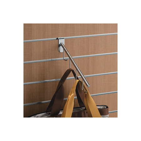 スロットウォール用傾斜袋物掛け