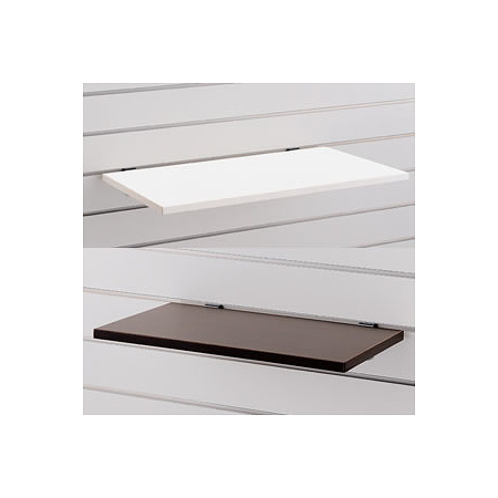 スロットウォール用木棚セットW450 D350 濃茶