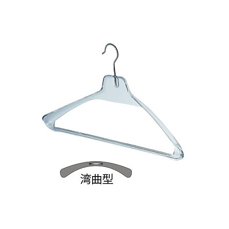 プラ製シャツ・ジャケットハンガー 透明10本入