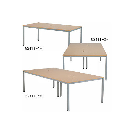 OAミーティングテーブル W1800 木目