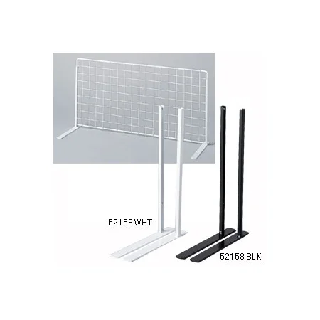 卓上ネットディスプレイ脚(左右) 片面用 黒