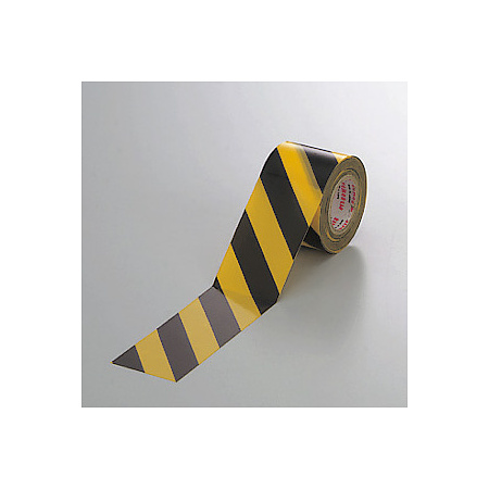 塩ビ・トラテープ (セパ無) 斜線タイプ 45mm幅×10m巻 (374-03)