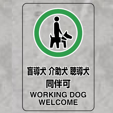 透明ステッカー JIS規格安全標識（大）